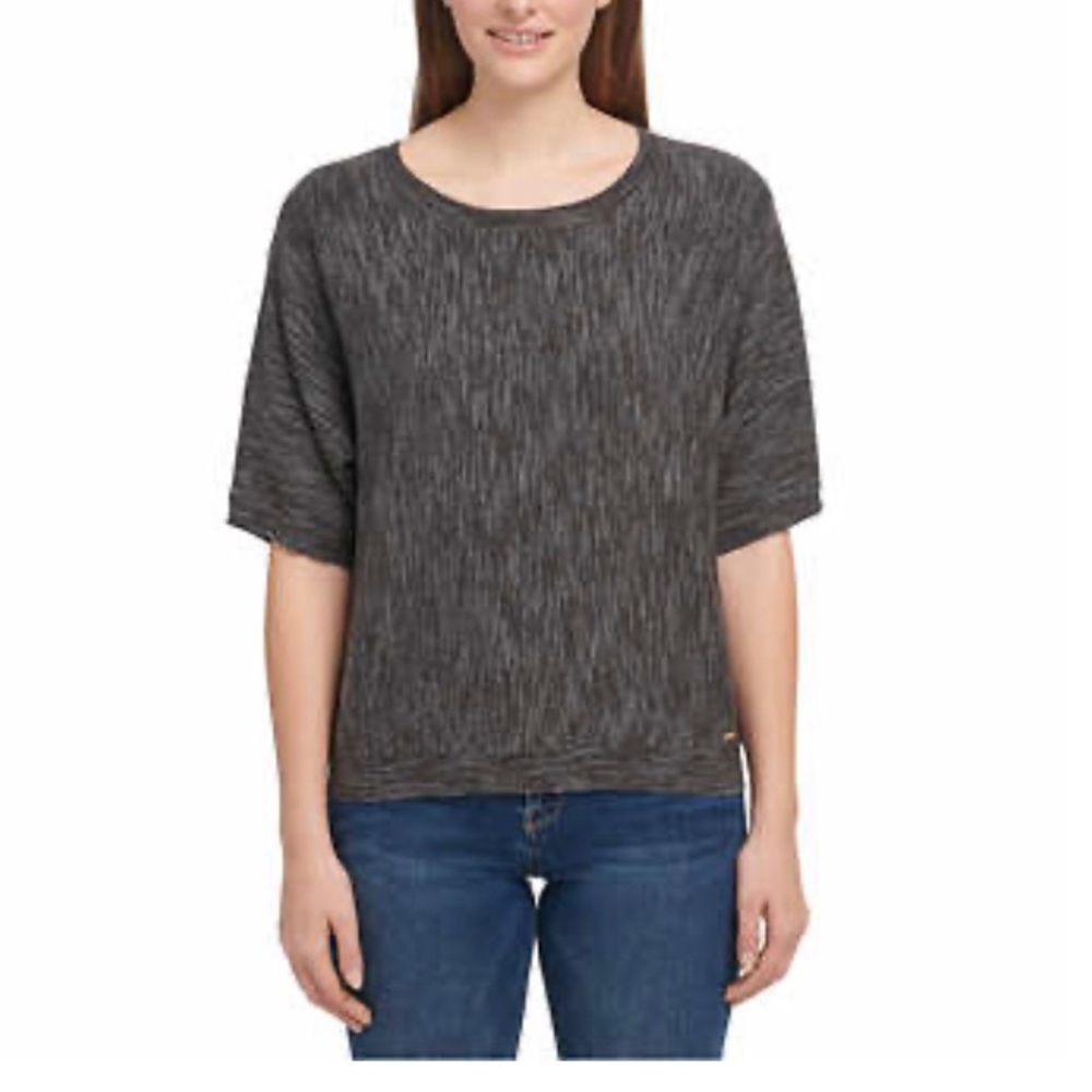 DKNY JEANS Ladies' Marled Knit Top👚🧶🌹